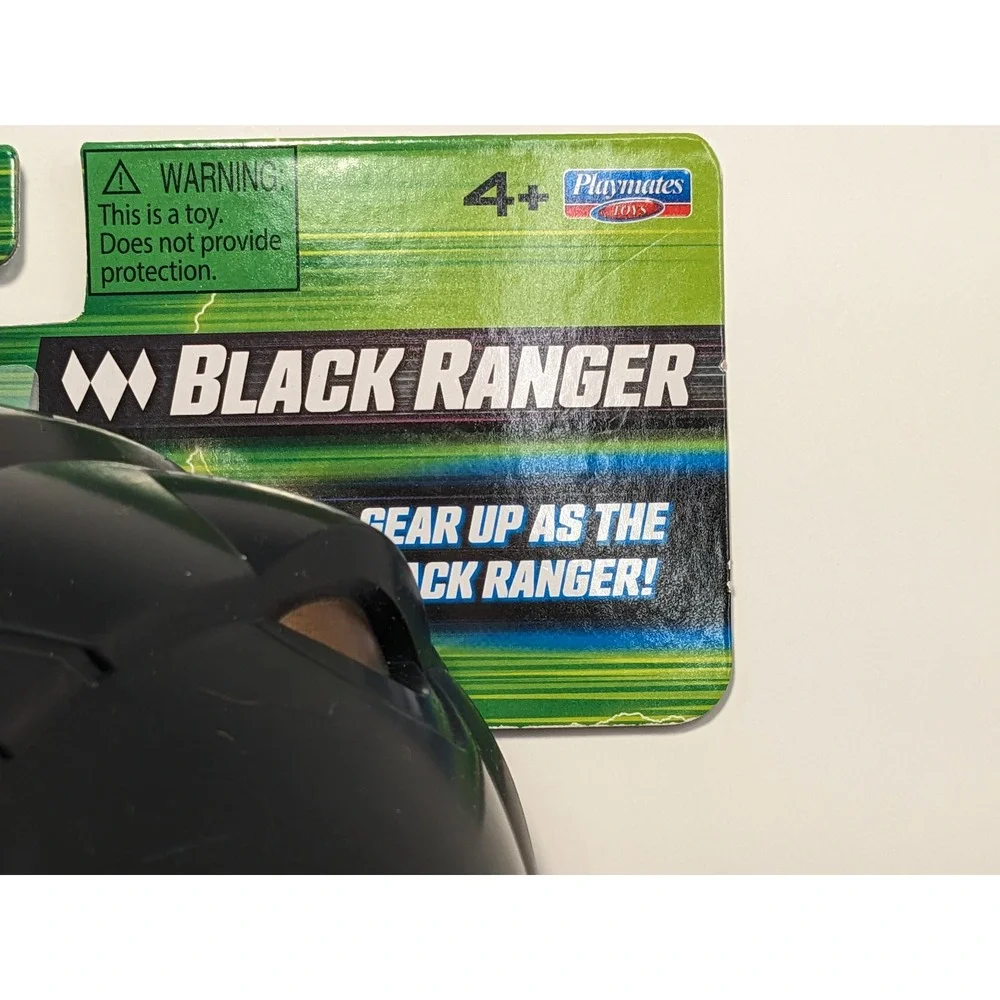 New Mighty‎ Morphin Power Rangers Re-Ignition Black Ranger Playmates Mask Kids